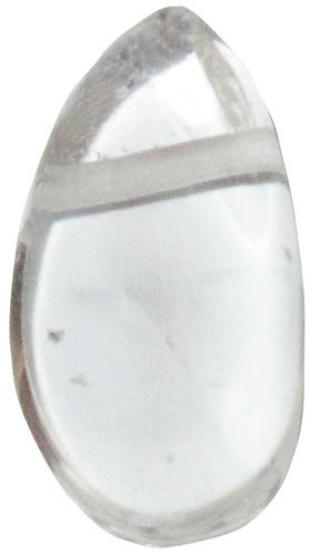 Bergkristall gebohrt TS 4 ca. 1,9 cm breit x 3,6 cm hoch x 1,2 cm dick (11,0 gr.)