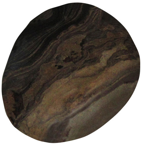 Stromatolith TS 3 ca. 3,6 cm breit x 4,2 cm hoch x 1,0 cm dick (23,3 gr.)