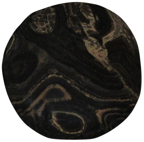 Stromatolith TS 4 ca. 3,8 cm breit x 4,0 cm hoch x 1,1 cm dick (28,3 gr.)